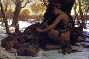 Elihu Vedder - Marsyas Enchanting the Hares